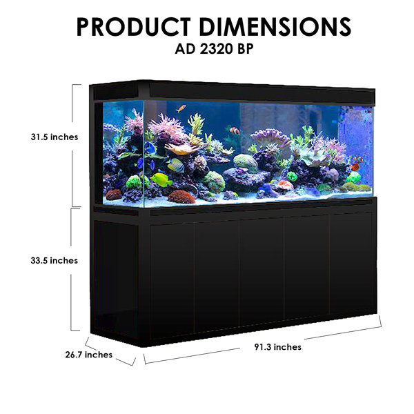 AQUA DREAM 394 Gallon Rectangle Aquarium Tank Wayfair